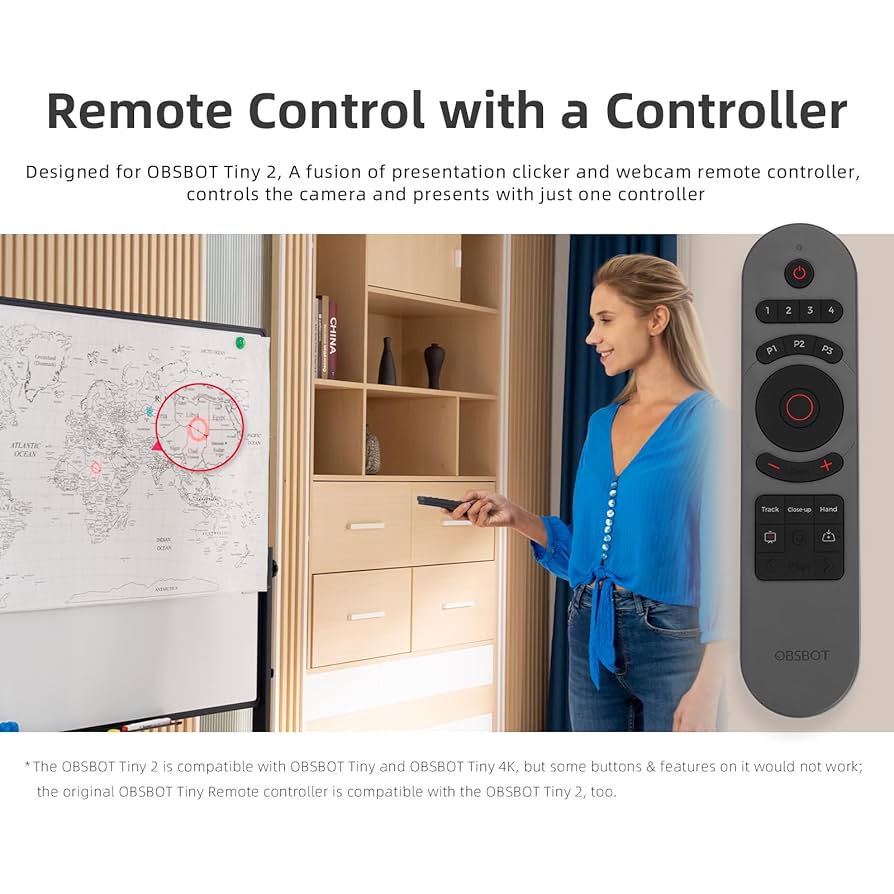 Amazon.com: OBSBOT Tiny 2 Smart Remote, Smart Remote